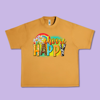 Choose Happy Urban Heavy Tee Designed By Nancycooperartshop