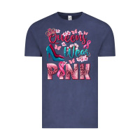 Vintage Denim Queens wear pink Breast Cancer Vintage Tee - NancyCooperArtShop