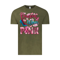 Vintage Olive Queens wear pink Breast Cancer Vintage Tee - NancyCooperArtShop