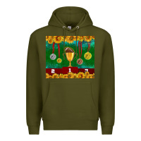 Army Green american football trophy cup and medal tumbler Premium Hoodie - BundleAndBundleShop