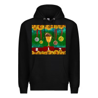 Black american football trophy cup and medal tumbler Premium Hoodie - BundleAndBundleShop
