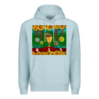 American Football Trophy Cup And Medal Tumbler Premium Hoodie | Teevron