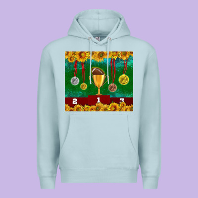 American Football Trophy Cup And Medal Tumbler Premium Hoodie Designed By Bundleandbundleshop