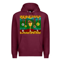 Burgundy american football trophy cup and medal tumbler Premium Hoodie - BundleAndBundleShop