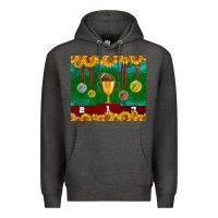 Charcoal Heather american football trophy cup and medal tumbler Premium Hoodie - BundleAndBundleShop