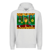 Dove Grey american football trophy cup and medal tumbler Premium Hoodie - BundleAndBundleShop