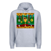 Heather Grey american football trophy cup and medal tumbler Premium Hoodie - BundleAndBundleShop