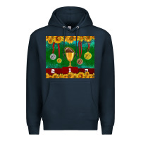 Navy american football trophy cup and medal tumbler Premium Hoodie - BundleAndBundleShop