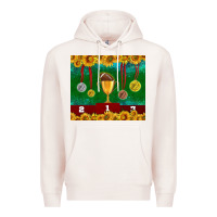 Pale Pink american football trophy cup and medal tumbler Premium Hoodie - BundleAndBundleShop