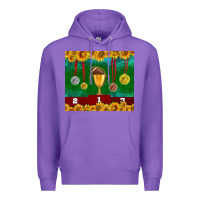 Purple american football trophy cup and medal tumbler Premium Hoodie - BundleAndBundleShop