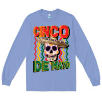 Colony Blue cinco de mayo with skull Long Sleeve Tee - CowGirlArtShop