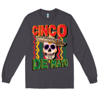 Smoke cinco de mayo with skull Long Sleeve Tee - CowGirlArtShop
