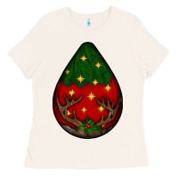 Bone Christmas  teardrop Ladies Tee - BundleAndBundleShop