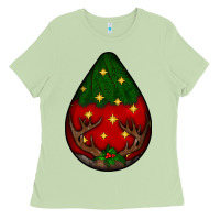 Matcha Christmas  teardrop Ladies Tee - BundleAndBundleShop