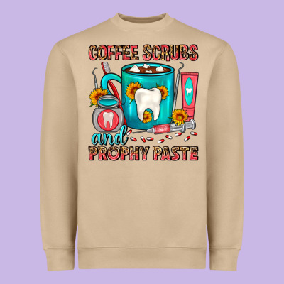 Coffee Scrubs And Prophy Paste Dentist Coffee Heavyweight Sweatshirt Designed By Fadigitalartstudio