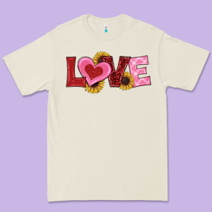 Valentines Day Love Sunflowers Premium Tee Designed By Ranaportraitstore