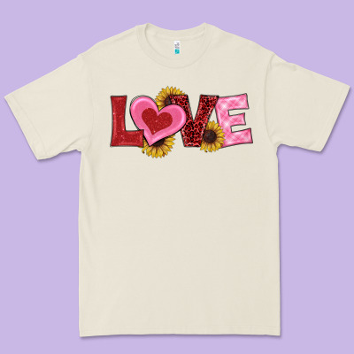 Valentines Day Love Sunflowers Premium Tee Designed By Ranaportraitstore
