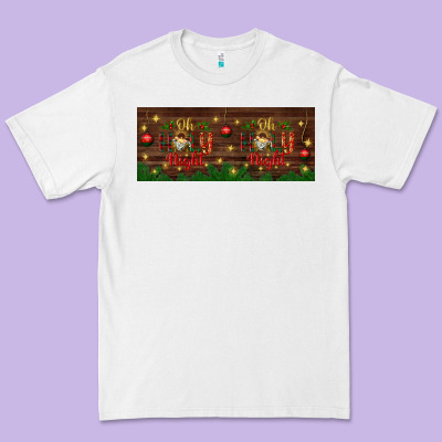 Oh Holy Night Premium Tee Designed By Bundleandbundleshop