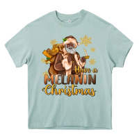 Arona have a melanin christmas black santa Heavy Core Tee - MaliasSmallBusiness