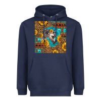 Navy arabian horse Heavyweight Hoodie - LillyAllenDesigns