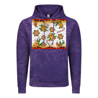 Cloud Purple Christmas gingerbread cookies and candy cane Vintage Hoodie - NancyCooperArtShop