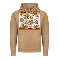 Vintage Camel Christmas gingerbread cookies and candy cane Vintage Hoodie - NancyCooperArtShop