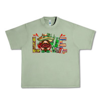 Oil Green Mexico love with gnome Urban Heavy Tee - NancyCooperArtShop