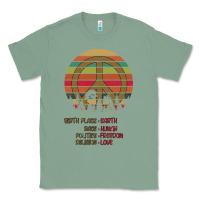 Birthplace Earth Race Human Peace Sign Hippie Classic Tee | Teevron