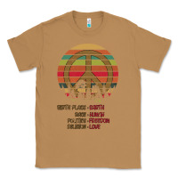 Toasted Coconut Birthplace Earth Race Human Peace Sign Hippie Classic Tee - Bettercallsaul