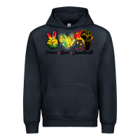 Navy peace love juneteenth Urban Hoodie - BarkalooDesign