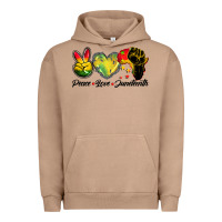 Pigment Burro peace love juneteenth Urban Hoodie - BarkalooDesign