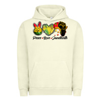 Pigment Pistachio peace love juneteenth Urban Hoodie - BarkalooDesign