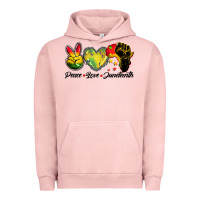Pigment Salmon peace love juneteenth Urban Hoodie - BarkalooDesign