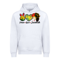 White peace love juneteenth Urban Hoodie - BarkalooDesign