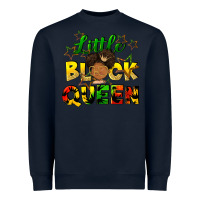 Navy Little black queen Heavyweight Sweatshirt - FaDigitalArtStudio