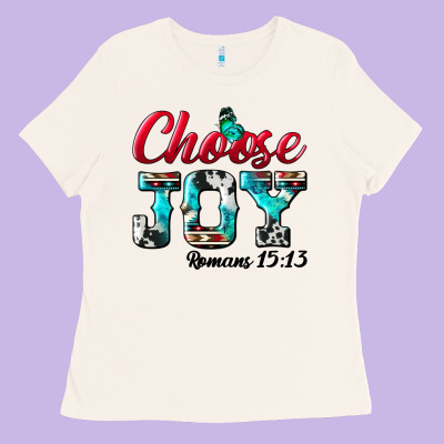 Choose Joy Ladies Tee Designed By Bundleandbundleshop