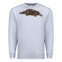Heather Grey Platypus Premium Sweatshirt - LillyAllenDesigns