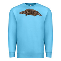 Ocean Blue Platypus Premium Sweatshirt - LillyAllenDesigns