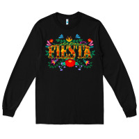 Black fiesta cinco de mayo Long Sleeve Tee - CowGirlArtShop