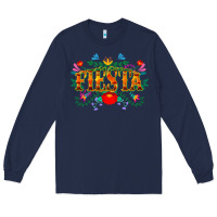 Navy fiesta cinco de mayo Long Sleeve Tee - CowGirlArtShop