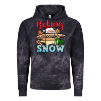 Cloud Black Baking through the snow Vintage Hoodie - NancyCooperArtShop