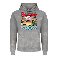 Cloud Rock Baking through the snow Vintage Hoodie - NancyCooperArtShop