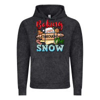 Vintage Black Baking through the snow Vintage Hoodie - NancyCooperArtShop