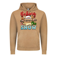 Vintage Camel Baking through the snow Vintage Hoodie - NancyCooperArtShop