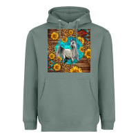 Sage arabian horse Heavyweight Hoodie - LillyAllenDesigns