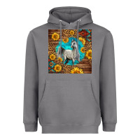 Storm arabian horse Heavyweight Hoodie - LillyAllenDesigns