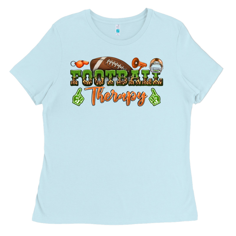 Football Therapy Ladies Tee by BundleAndBundleShop | Teevron