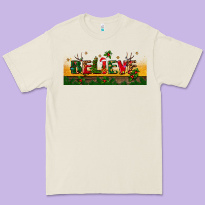 Christmas Believe Premium Tee Designed By Bundleandbundleshop
