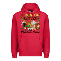 Cardinal i run on coffee and christmas cheer Premium Hoodie - FaDigitalArtStudio