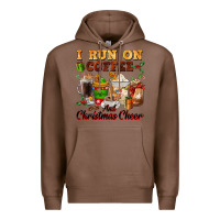 Chestnut i run on coffee and christmas cheer Premium Hoodie - FaDigitalArtStudio